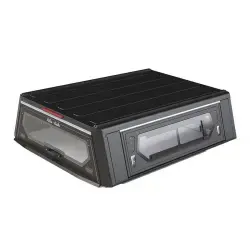 Hardtop Contour noir lisse avec fenêtre latérale pour Nissan Navara 2016+ XC Alu-Cab